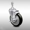 Service Caster 5 Inch SS Black Polyurethane Swivel 3/8 Inch Threaded Stem Caster with Brake SCC SCC-SSTS20S514-PPUB-BLK-TLB-381615 - alternate 1